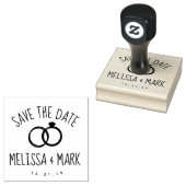 リングや輪ロゴおもしろいレタリング日付の保存 ラバースタンプ (押印)