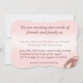 リングや輪交換結婚式招待状 招待状 (裏面)