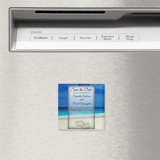 リングや輪付き目的地の結婚式の日付を保存 –  マグネット (インサイチュ (食洗機))