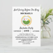 リングや輪前の最後のスイング |ゴルフバチュラーパーティ 招待状 (スタンド正面)