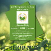 リングや輪前の最後のスイング |ゴルフバチュラーパーティ 招待状