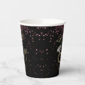 リングや輪前の最後の興行成績バチェロレッテ-バラ金ゴールド 紙コップ (左)