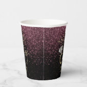 リングや輪前の最後の興行成績バチェロレッテ-バラ金ゴールド 紙コップ (右)