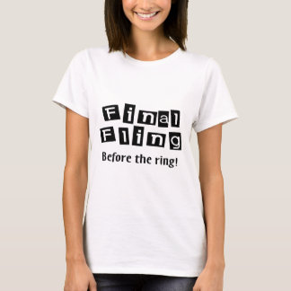 リングや輪前の最後 Tシャツ
