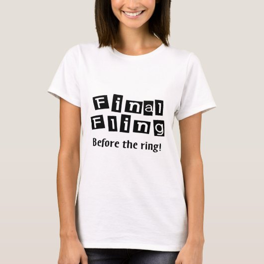 リングや輪前の最後 Tシャツ (正面)