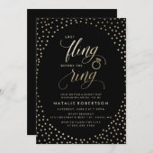 リングや輪前 | バチェロレッテ 招待状 (正面/裏面)