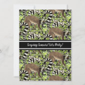 リングや輪尾レムルスマダガスカルジャングルパーティー 招待状 (裏面)