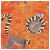 リングや輪尾状マダガスカルキツネザル ファブリック (クローズアップ)