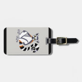 リングや輪尾LEMUR – 絶滅の危機に瀕した動物 – マダガスカル ラゲッジタグ (正面横)