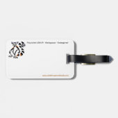 リングや輪尾LEMUR – 絶滅の危機に瀕した動物 – マダガスカル ラゲッジタグ (裏面横)