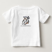 リングや輪尾LEMUR – 絶滅危惧動物グラフィック –  ベビーTシャツ (裏面)