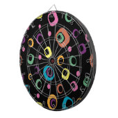 リングや輪抽象芸術アート ダーツボード (正面右)