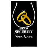 リングや輪担結婚保抱き枕 スモールペーパーバッグ (裏面)