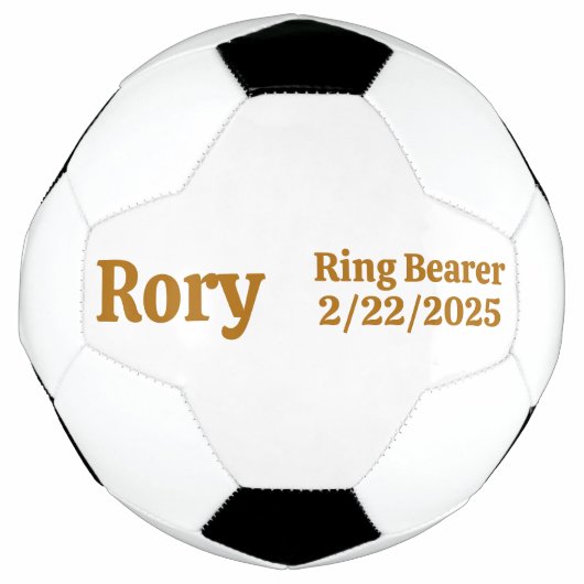 リングや輪持参人ギフトパーソナライズされた、 サッカーボール (正面)