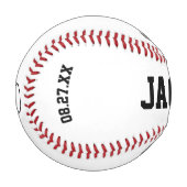 リングや輪持参人提案書パーソナライズされたリングや輪ベアギフト 野球ボール (正面左)