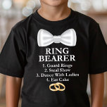 リングや輪持参人義おもしろい務結婚の Tシャツ<br><div class="desc">この可愛いTシャツで大事な仕事を飾っおもしろいて、あなたの小さなリングのベアラーを大きな日のために準備しなさい!このよくはしゃぐティーは、式に参加して遊楽しんでいる男の子にとっ結婚て最適だ。このデザインはリングの持参人役のチェックリストを備えており、特別な機会におもしろいと思い出に残る形見となる。</div>