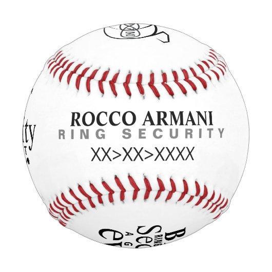 リングや輪持参野球 野球ボール (裏面)