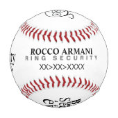 リングや輪持参野球 野球ボール (正面)