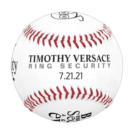 リングや輪持参野球 野球ボール (裏面)