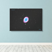 リングや輪星雲(M57) – 中 キャンバスプリント (インサイチュ (ウッドフロア))