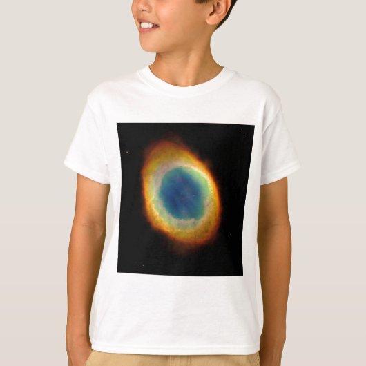 リングや輪星雲M57 NASA Tシャツ (正面)
