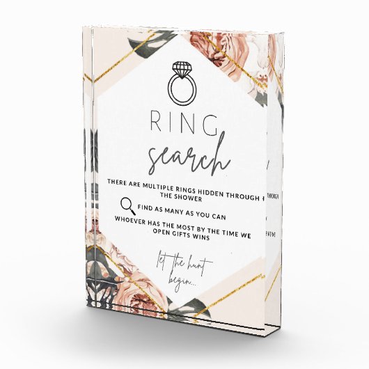 リングや輪検索狩りブライダルシャワーゲーム フォトブロック (右)