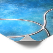 リングや輪水プリント ポスター (角)