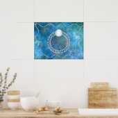 リングや輪水プリント ポスター (キッチン)