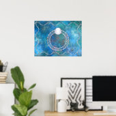 リングや輪水プリント ポスター (ホームオフィス)