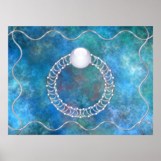 リングや輪水プリント ポスター (正面)