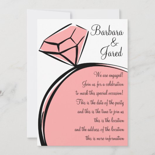 リングや輪物 招待状 (正面)