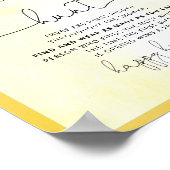 リングや輪狩りひまわりブライダルシャワーゲーム標識 ポスター (角)