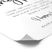 リングや輪狩りオレンジブライダルシャワーゲームカード ポスター (角)