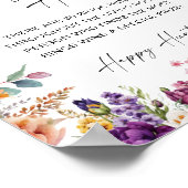 リングや輪狩りゲームフローラブライダルシャワーポスター署名 ポスター (角)