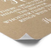 リングや輪狩りゲームブライダルシャワーラス結婚ト徴候 ポスター (角)