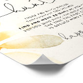 リングや輪狩りデイジーブライダルシャワーゲームサイン ポスター (角)