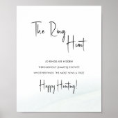 リングや輪狩りブライダルシャワーゲームソフトグリーンウォッシュペースト ポスター (正面)