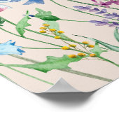 リングや輪狩りワイルドフラワーチャームブライダルシャワーゲーム ポスター (角)