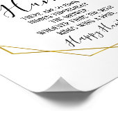 リングや輪狩り緑化ブライダルシャワーゲーム標識 ポスター (角)