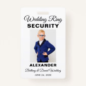 リングや輪結婚セキュリティ写真の色を選ぶ バッジ (正面)