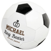 リングや輪結婚ベアラーありがとう サッカーボール (3/4)