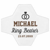 リングや輪結婚ベアラーありがとう サッカーボール (フラット)