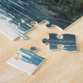 リングや輪首キジの水色ハンター ジグソーパズル (側面)