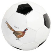 リングや輪首キジの鳥の漫画イラストレーション サッカーボール (3/4)