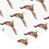 リングや輪首キジの鳥の漫画イラストレーション ショートテーブルランナー (コーナー)