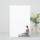 リングや輪首飾りキジ文房具紙 (スタンド正面)