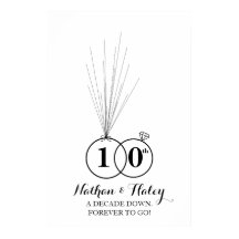 リングや輪10周年記念結婚印のゲストブック