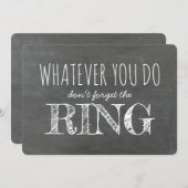 リングや輪-おもしろいリングや輪持参人提案 招待状 (正面/裏面)