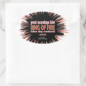 リングや輪・オブ・ファイア2016 楕円形シール (バッグ)