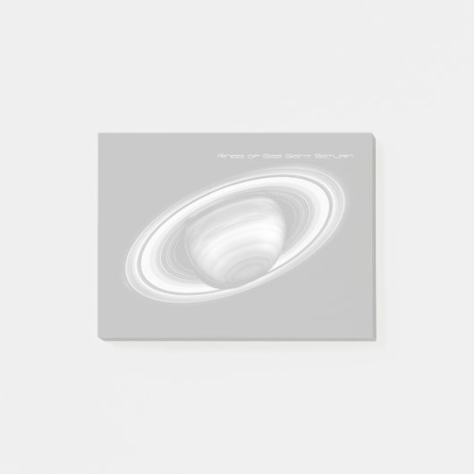 リングや輪（ガス巨大土星）-太陽のシステム ポストイット (正面)